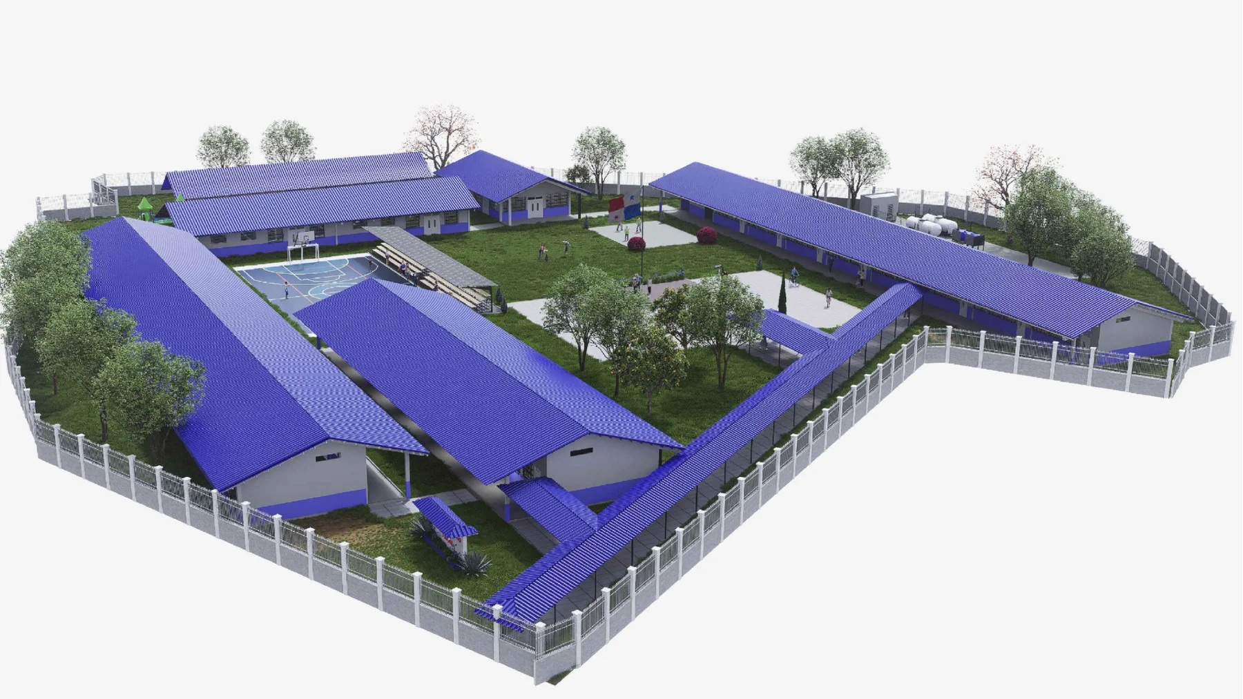 Centro Educativo Tobobé, vista 4 (render)