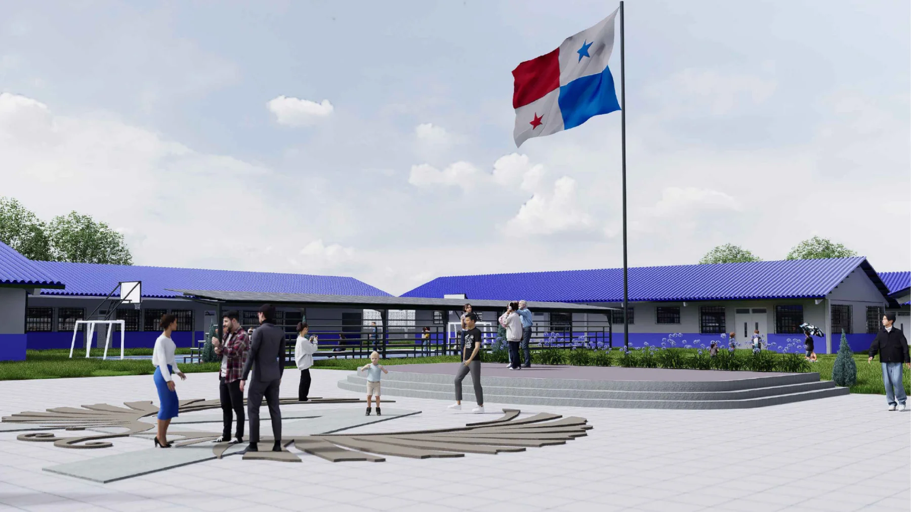Centro Educativo Tobobé, vista 5 (render)