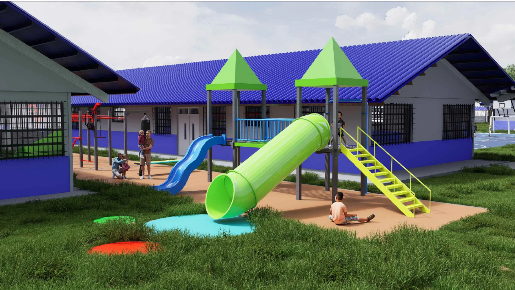 Centro Educativo Tobobé, vista 7 (render)